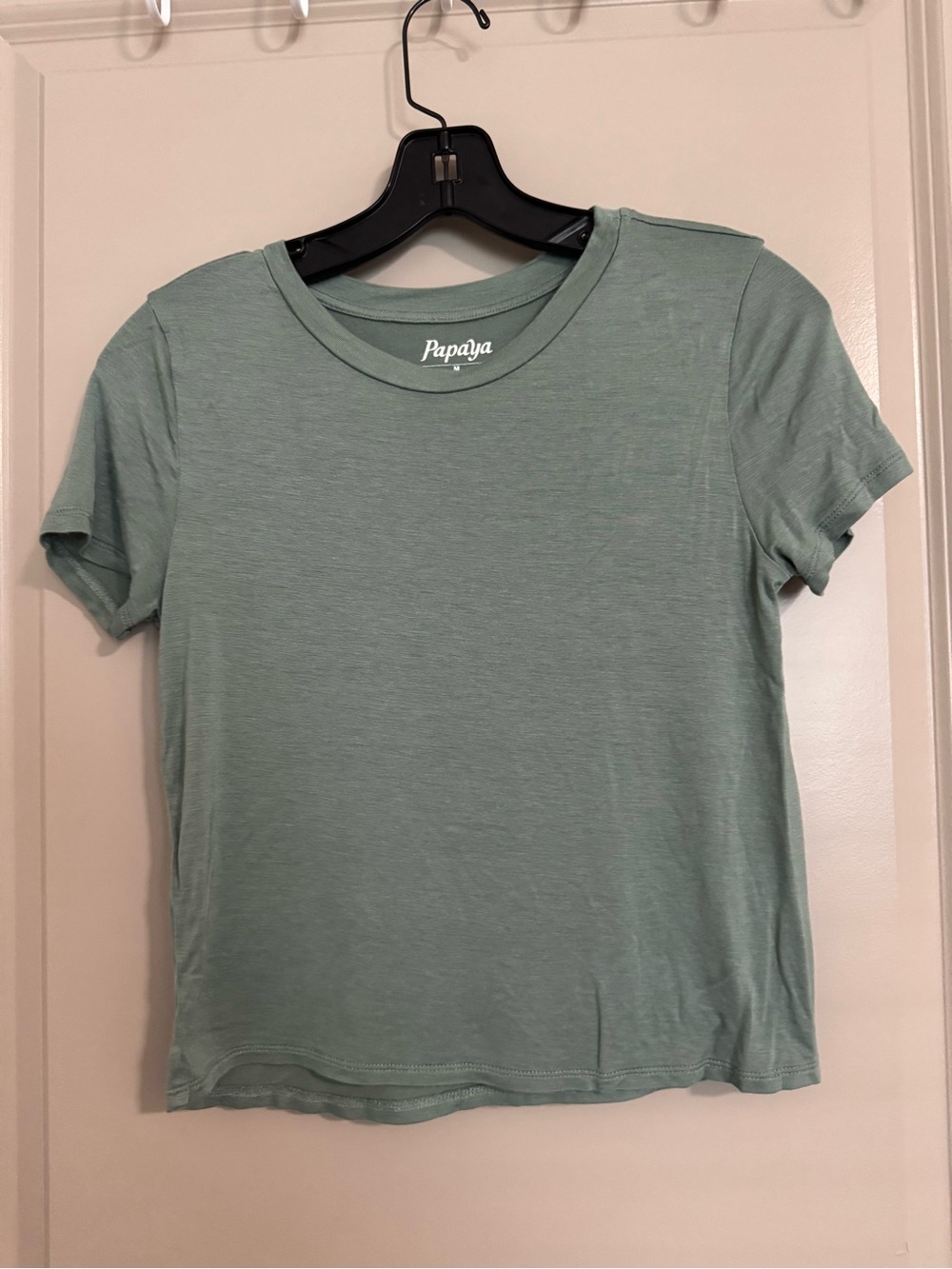 Papaya Mint Green Short Sleeve Crewneck Tee